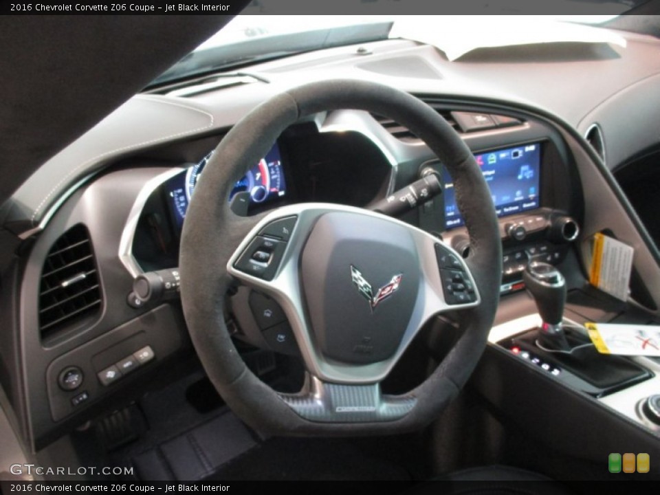 Jet Black Interior Steering Wheel for the 2016 Chevrolet Corvette Z06 Coupe #106327244