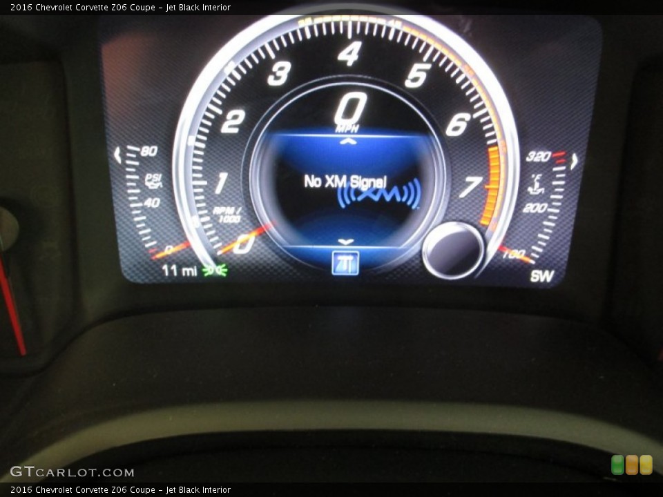 Jet Black Interior Gauges for the 2016 Chevrolet Corvette Z06 Coupe #106327430