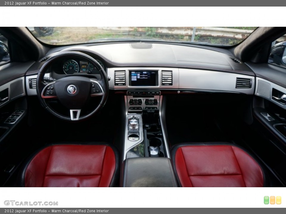 Warm Charcoal/Red Zone Interior Dashboard for the 2012 Jaguar XF Portfolio #106329350