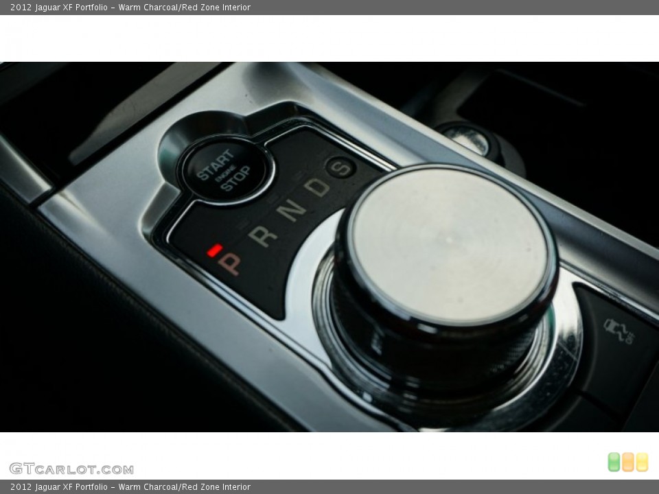 Warm Charcoal/Red Zone Interior Transmission for the 2012 Jaguar XF Portfolio #106329416