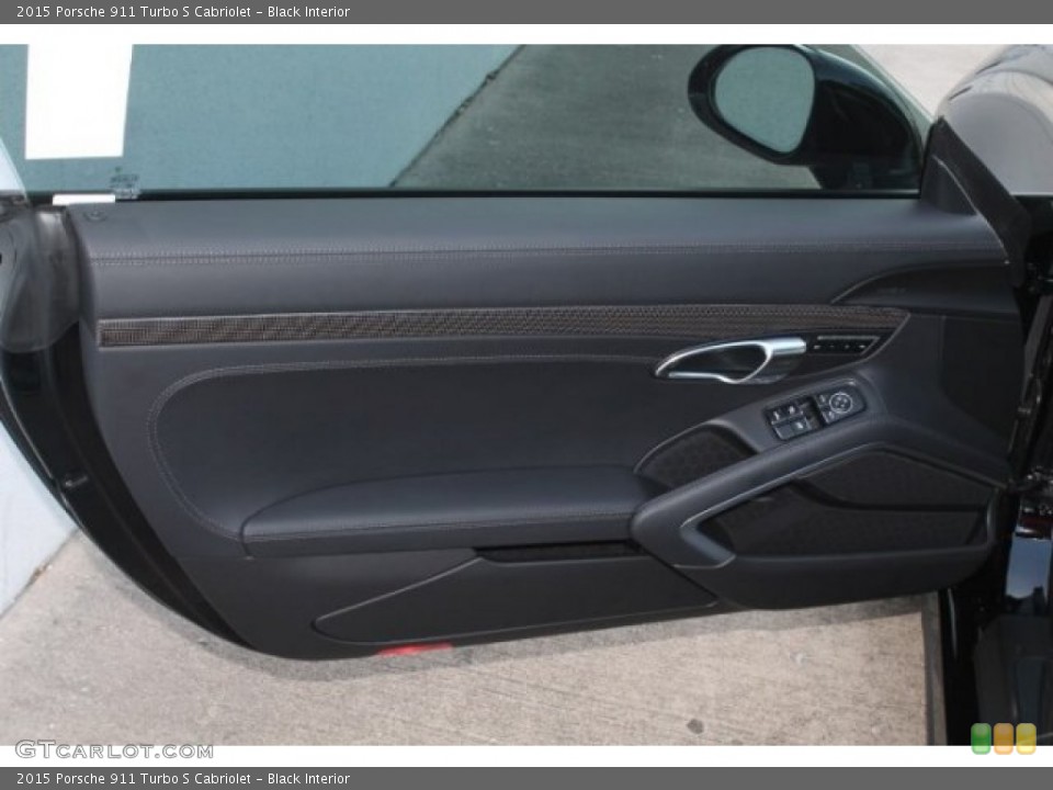 Black Interior Door Panel for the 2015 Porsche 911 Turbo S Cabriolet #106337783