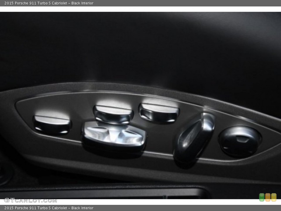 Black Interior Controls for the 2015 Porsche 911 Turbo S Cabriolet #106337811