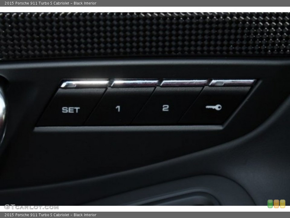 Black Interior Controls for the 2015 Porsche 911 Turbo S Cabriolet #106337822