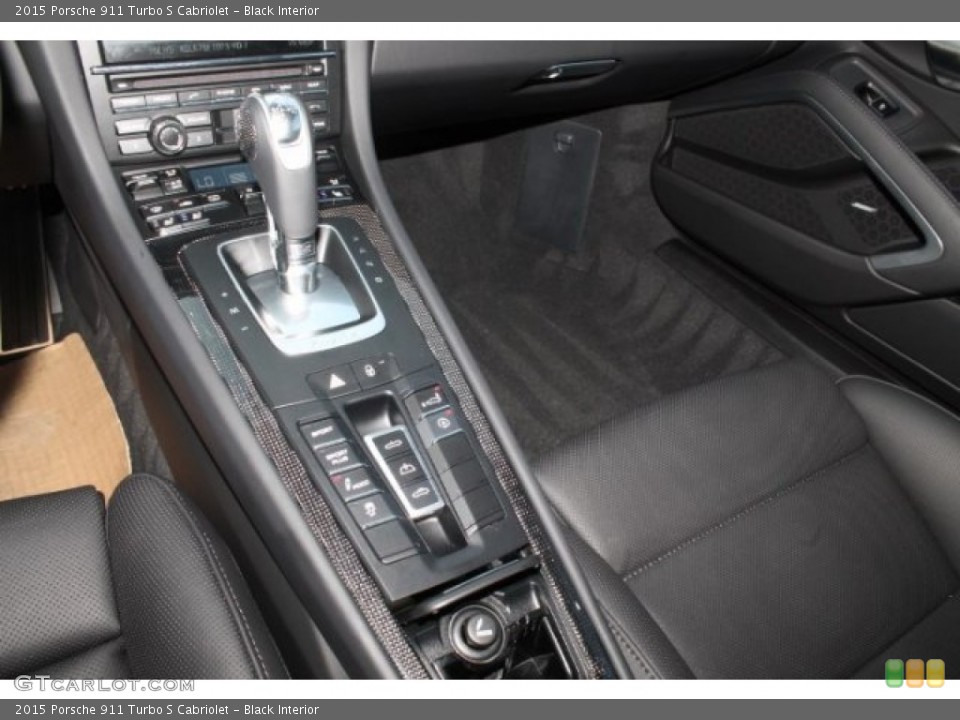Black Interior Controls for the 2015 Porsche 911 Turbo S Cabriolet #106337858