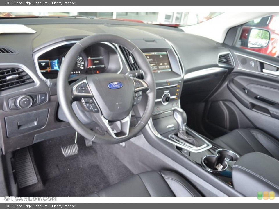 Ebony Interior Prime Interior for the 2015 Ford Edge Titanium #106338740