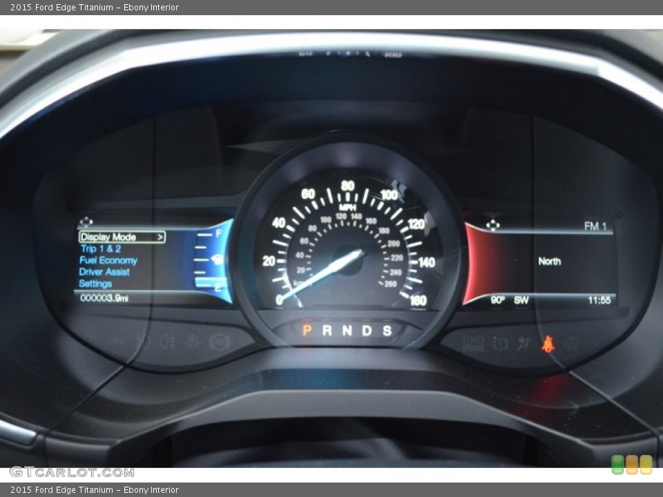 Ebony Interior Gauges for the 2015 Ford Edge Titanium #106338917