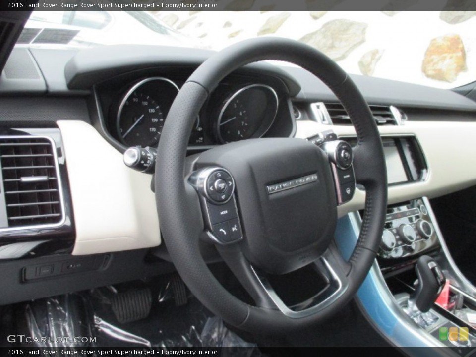 Ebony/Ivory Interior Steering Wheel for the 2016 Land Rover Range Rover Sport Supercharged #106339679