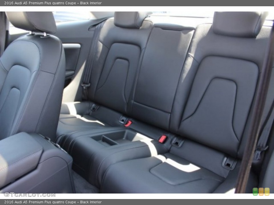 Black Interior Rear Seat for the 2016 Audi A5 Premium Plus quattro Coupe #106342331