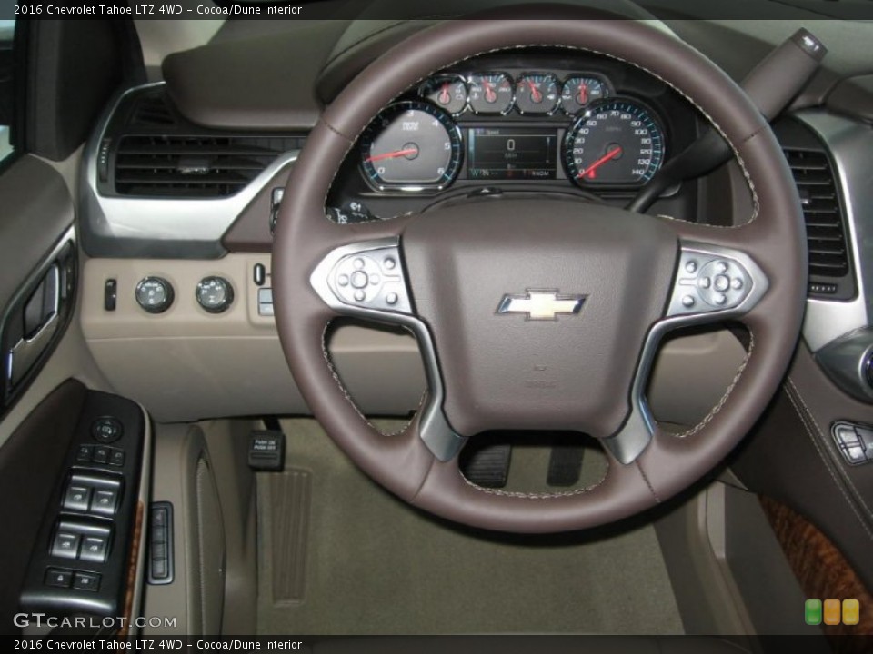 Cocoa/Dune Interior Steering Wheel for the 2016 Chevrolet Tahoe LTZ 4WD #106342433