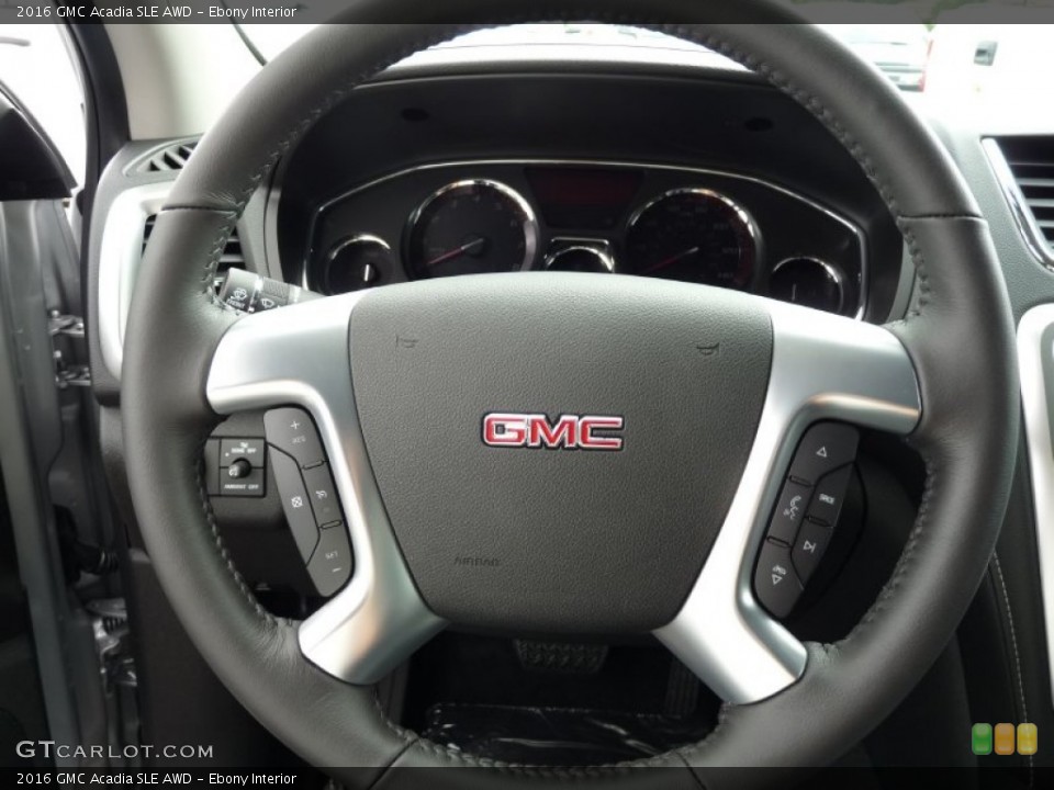 Ebony Interior Steering Wheel for the 2016 GMC Acadia SLE AWD #106349465