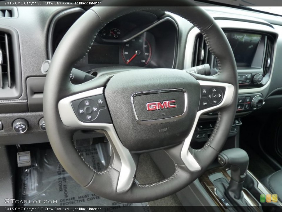 Jet Black Interior Steering Wheel for the 2016 GMC Canyon SLT Crew Cab 4x4 #106351184