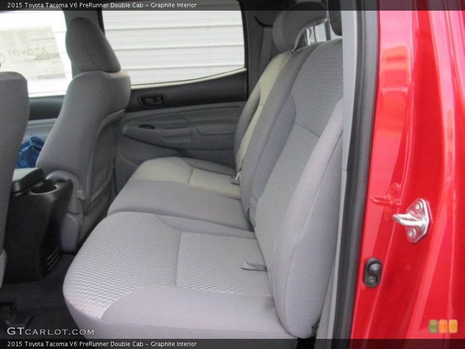 Graphite Interior Rear Seat for the 2015 Toyota Tacoma V6 PreRunner Double Cab #106353521