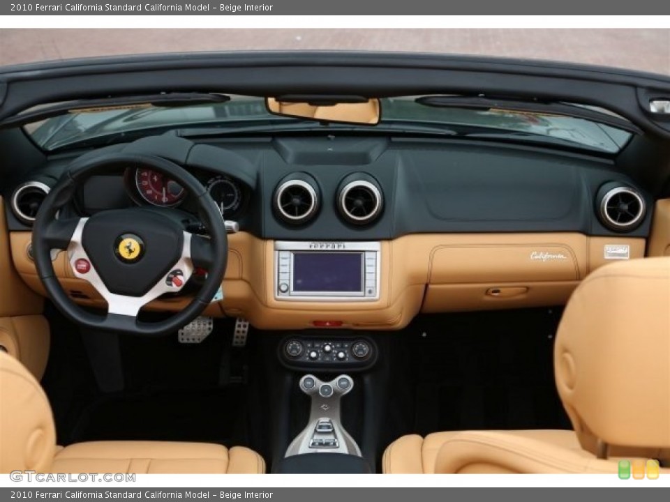 Beige Interior Dashboard for the 2010 Ferrari California  #106356857