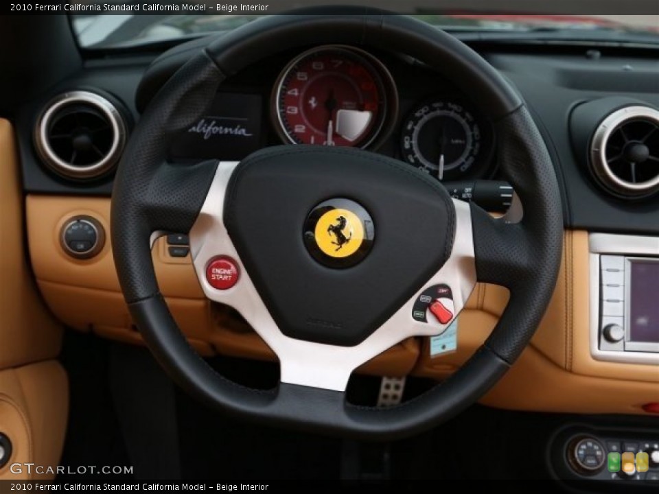 Beige Interior Steering Wheel for the 2010 Ferrari California  #106356866