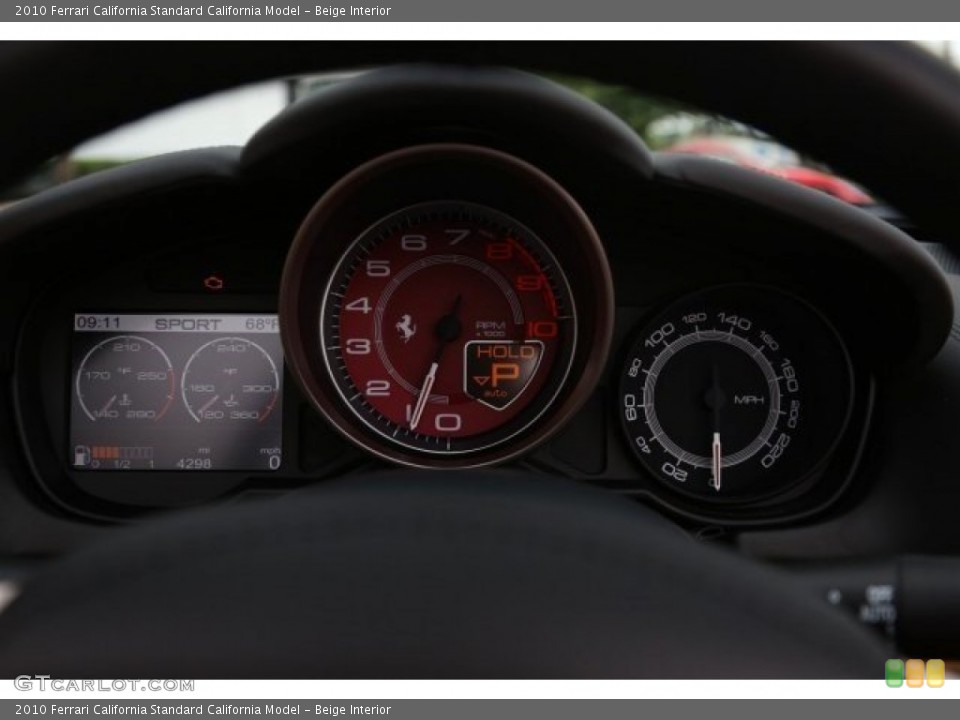 Beige Interior Gauges for the 2010 Ferrari California  #106356881