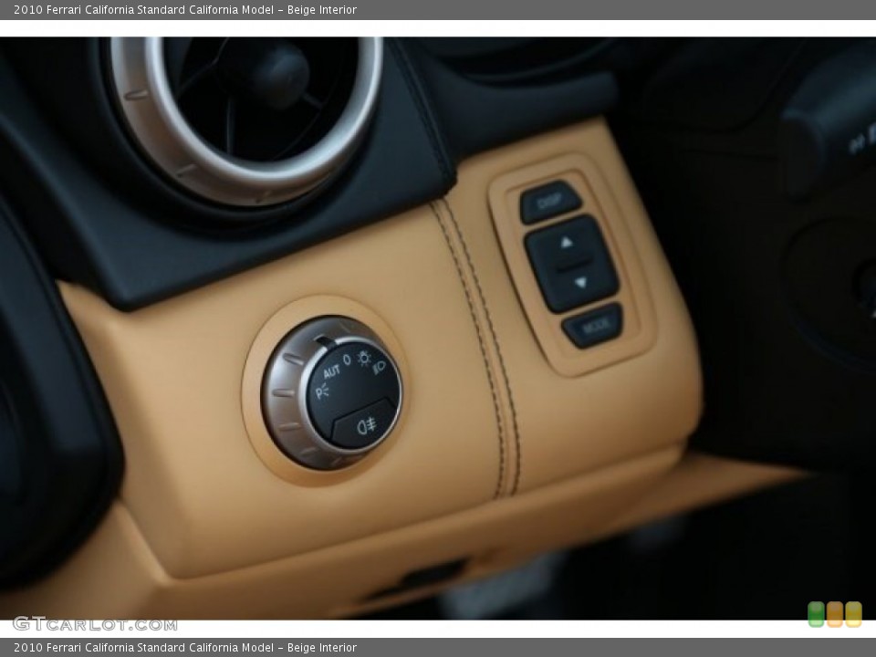Beige Interior Controls for the 2010 Ferrari California  #106357019