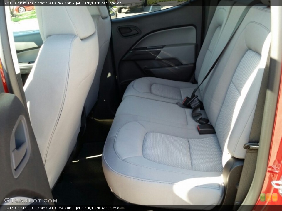 Jet Black/Dark Ash Interior Rear Seat for the 2015 Chevrolet Colorado WT Crew Cab #106357355