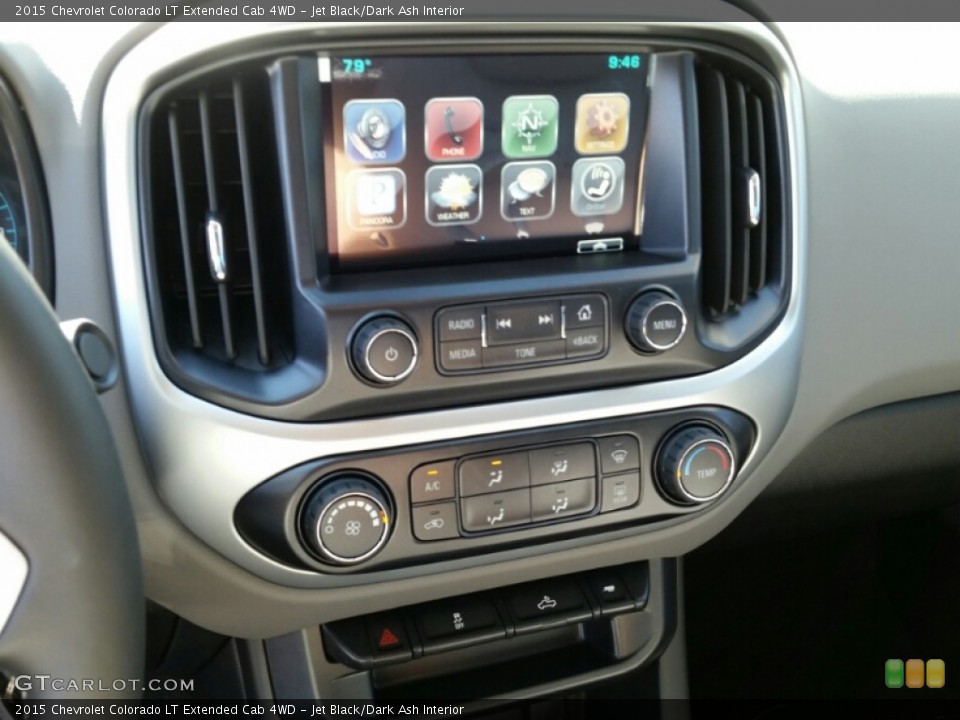 Jet Black/Dark Ash Interior Controls for the 2015 Chevrolet Colorado LT Extended Cab 4WD #106357655