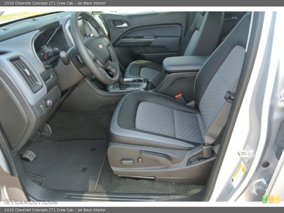 Jet Black Interior Photo for the 2016 Chevrolet Colorado Z71 Crew Cab #106365359