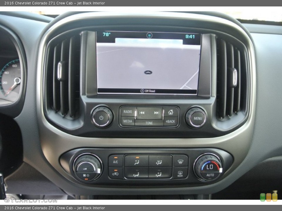 Jet Black Interior Controls for the 2016 Chevrolet Colorado Z71 Crew Cab #106365447