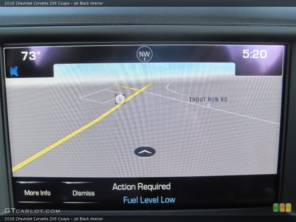 Jet Black Interior Navigation for the 2016 Chevrolet Corvette Z06 Coupe #106366508