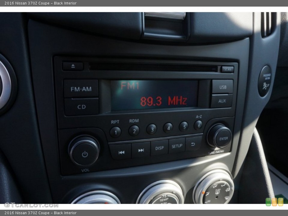Black Interior Audio System for the 2016 Nissan 370Z Coupe #106370960
