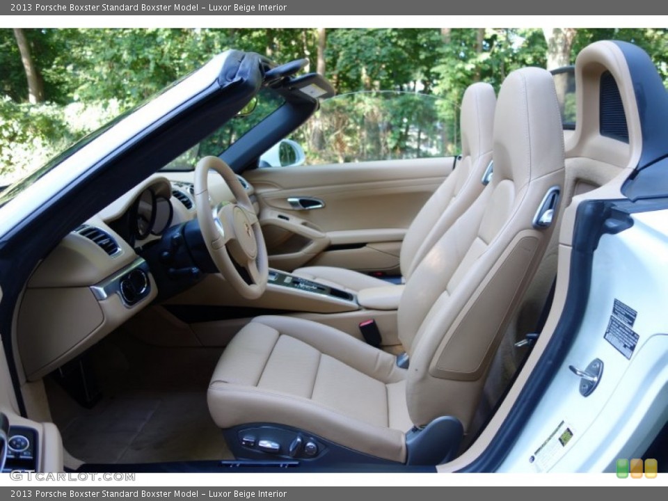 Luxor Beige Interior Front Seat for the 2013 Porsche Boxster  #106373786