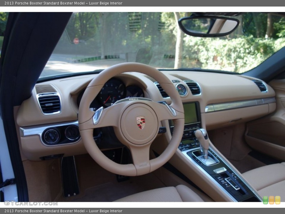 Luxor Beige Interior Dashboard for the 2013 Porsche Boxster  #106374021