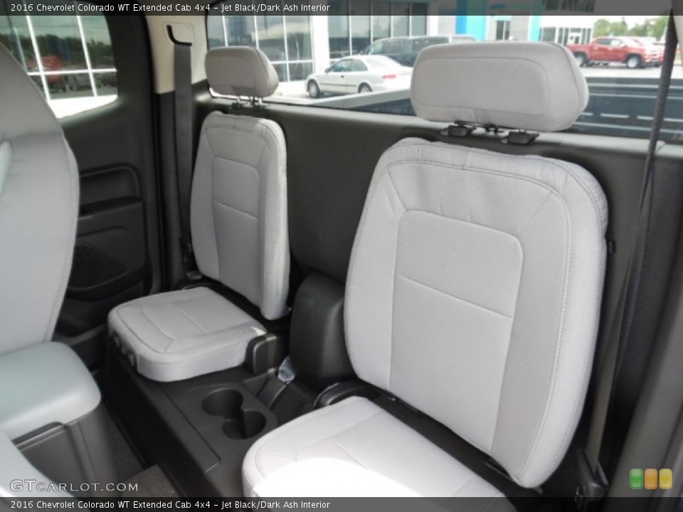 Jet Black/Dark Ash Interior Rear Seat for the 2016 Chevrolet Colorado WT Extended Cab 4x4 #106375908