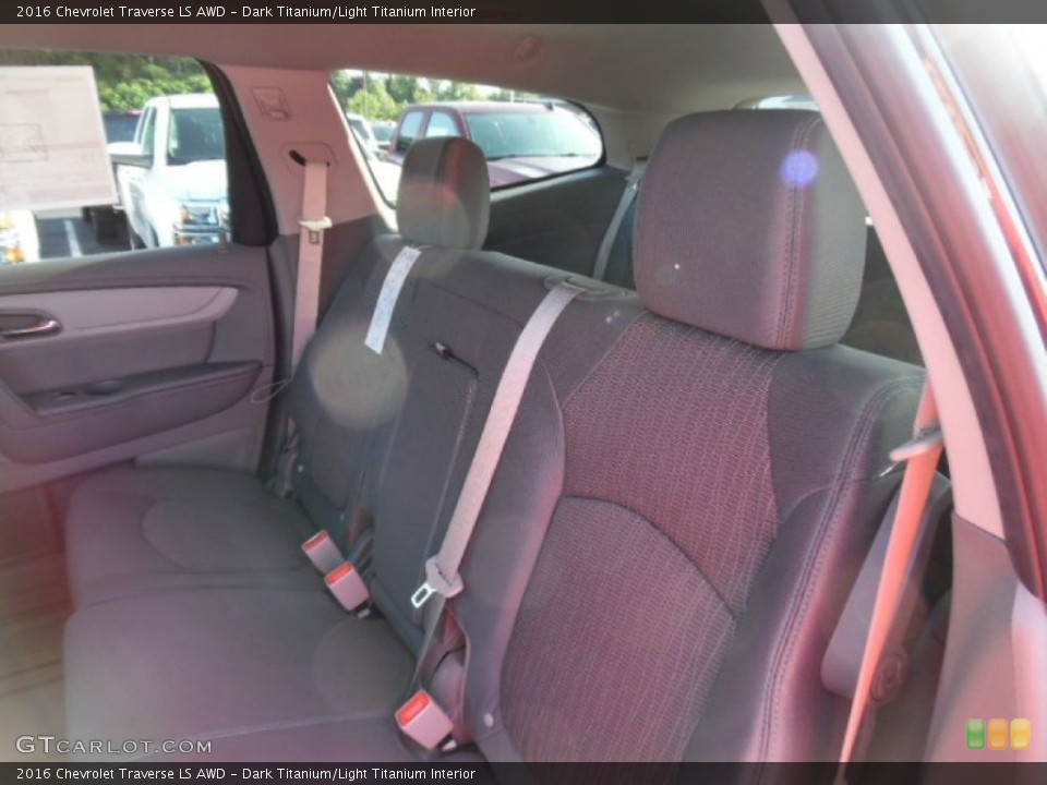 Dark Titanium/Light Titanium Interior Rear Seat for the 2016 Chevrolet Traverse LS AWD #106376912