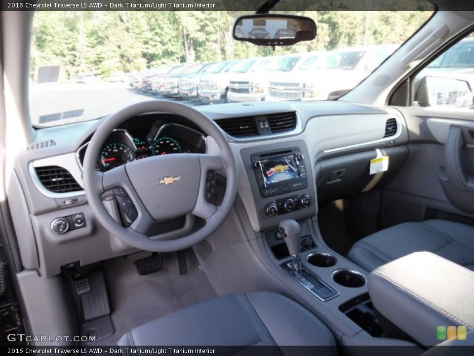 Dark Titanium/Light Titanium Interior Prime Interior for the 2016 Chevrolet Traverse LS AWD #106376933