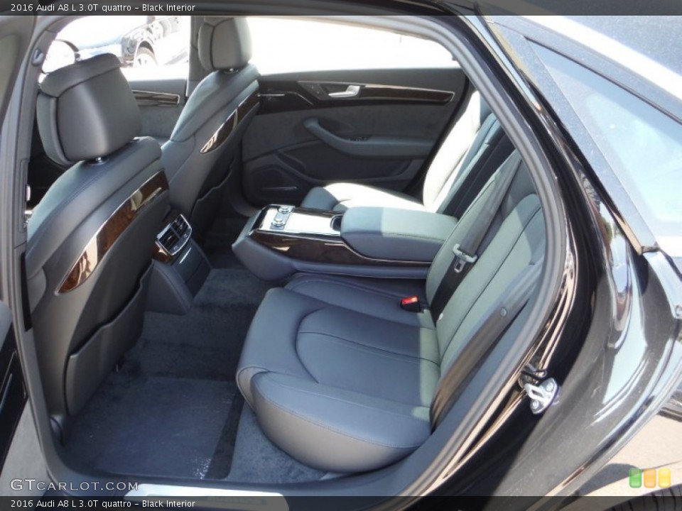 Black Interior Rear Seat for the 2016 Audi A8 L 3.0T quattro #106378988