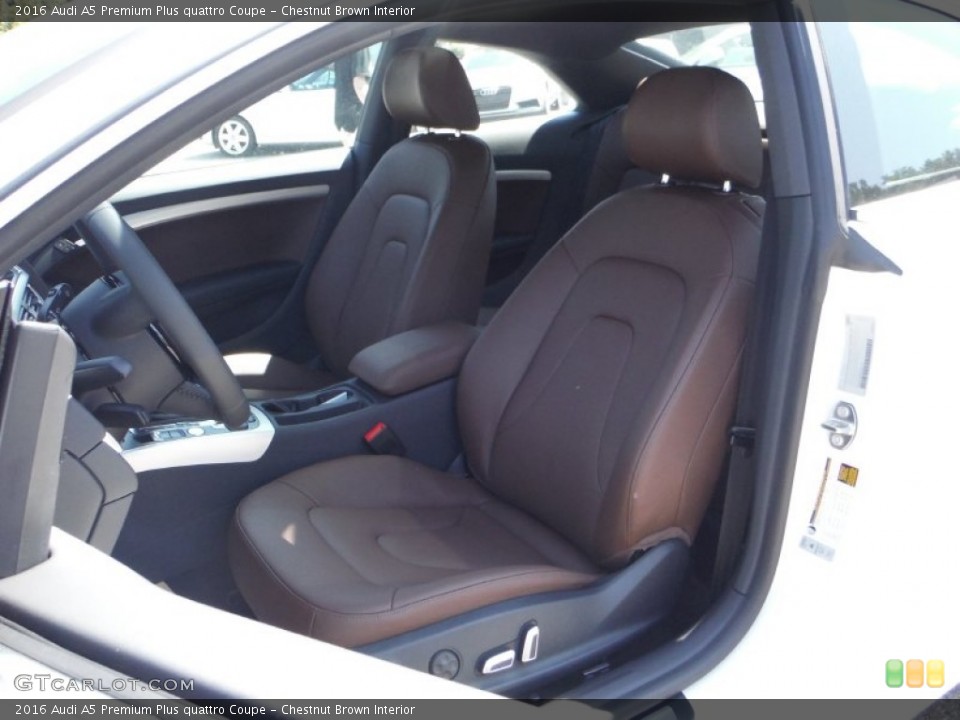 Chestnut Brown Interior Photo for the 2016 Audi A5 Premium Plus quattro Coupe #106380191