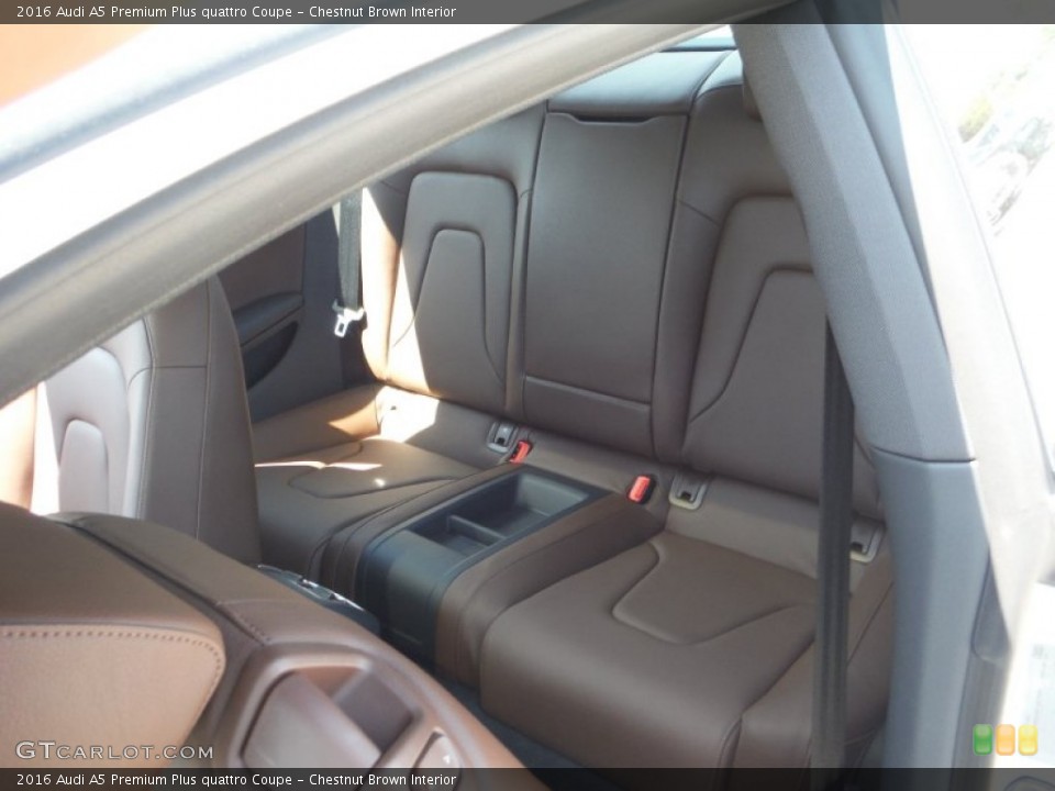Chestnut Brown Interior Rear Seat for the 2016 Audi A5 Premium Plus quattro Coupe #106380230