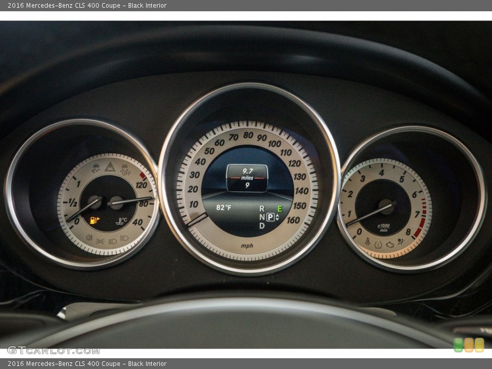 Black Interior Gauges for the 2016 Mercedes-Benz CLS 400 Coupe #106388891