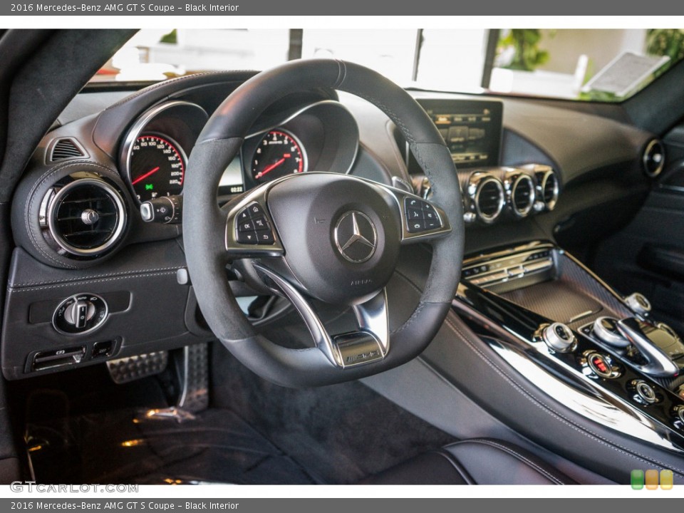 Black Interior Dashboard for the 2016 Mercedes-Benz AMG GT S Coupe #106389077