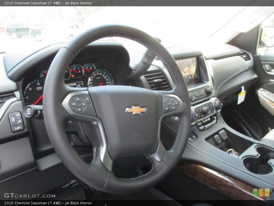 Jet Black Interior Steering Wheel for the 2016 Chevrolet Suburban LT 4WD #106390844