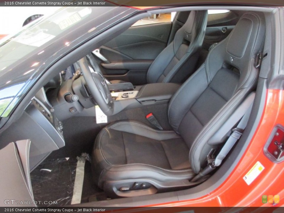 Jet Black Interior Front Seat for the 2016 Chevrolet Corvette Stingray Coupe #106390928