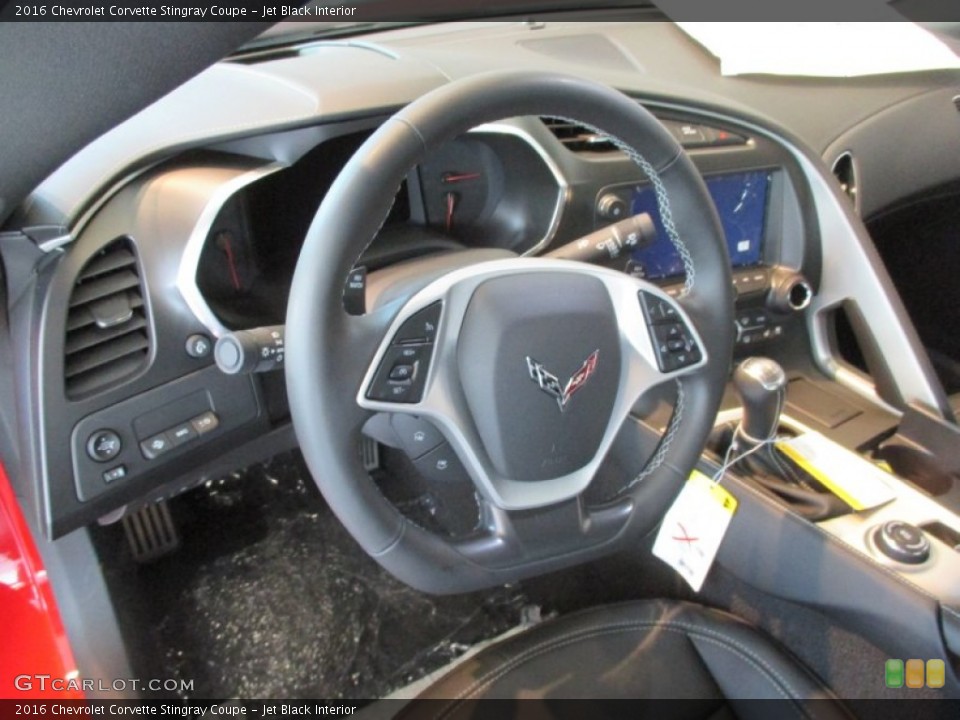 Jet Black Interior Steering Wheel for the 2016 Chevrolet Corvette Stingray Coupe #106390951