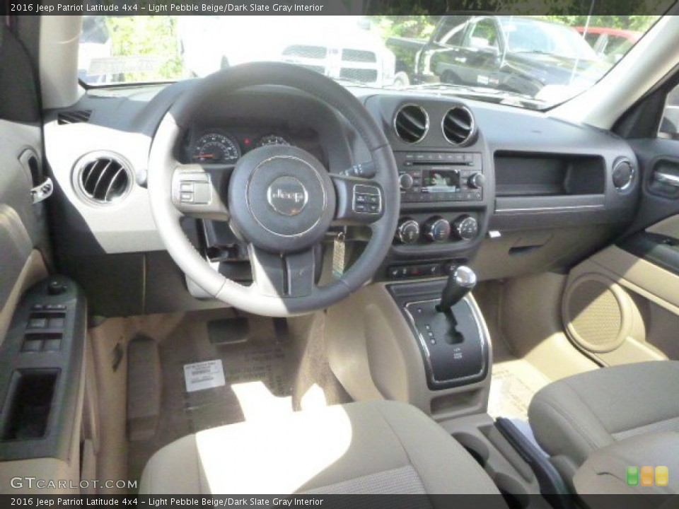 Light Pebble Beige/Dark Slate Gray Interior Photo for the 2016 Jeep Patriot Latitude 4x4 #106394555