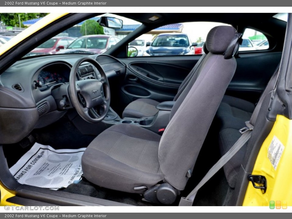 Medium Graphite 2002 Ford Mustang Interiors