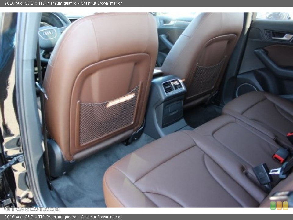 Chestnut Brown Interior Rear Seat for the 2016 Audi Q5 2.0 TFSI Premium quattro #106408191