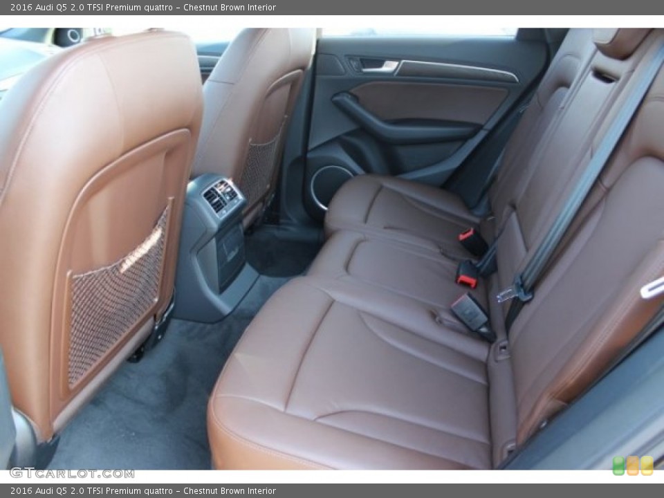 Chestnut Brown Interior Rear Seat for the 2016 Audi Q5 2.0 TFSI Premium quattro #106408212