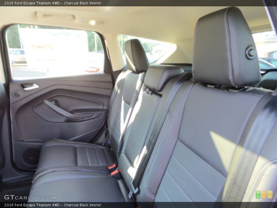 Charcoal Black Interior Rear Seat for the 2016 Ford Escape Titanium 4WD #106414089