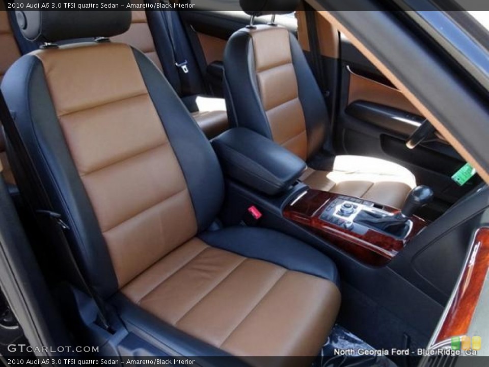 Amaretto/Black Interior Photo for the 2010 Audi A6 3.0 TFSI quattro Sedan #106416514
