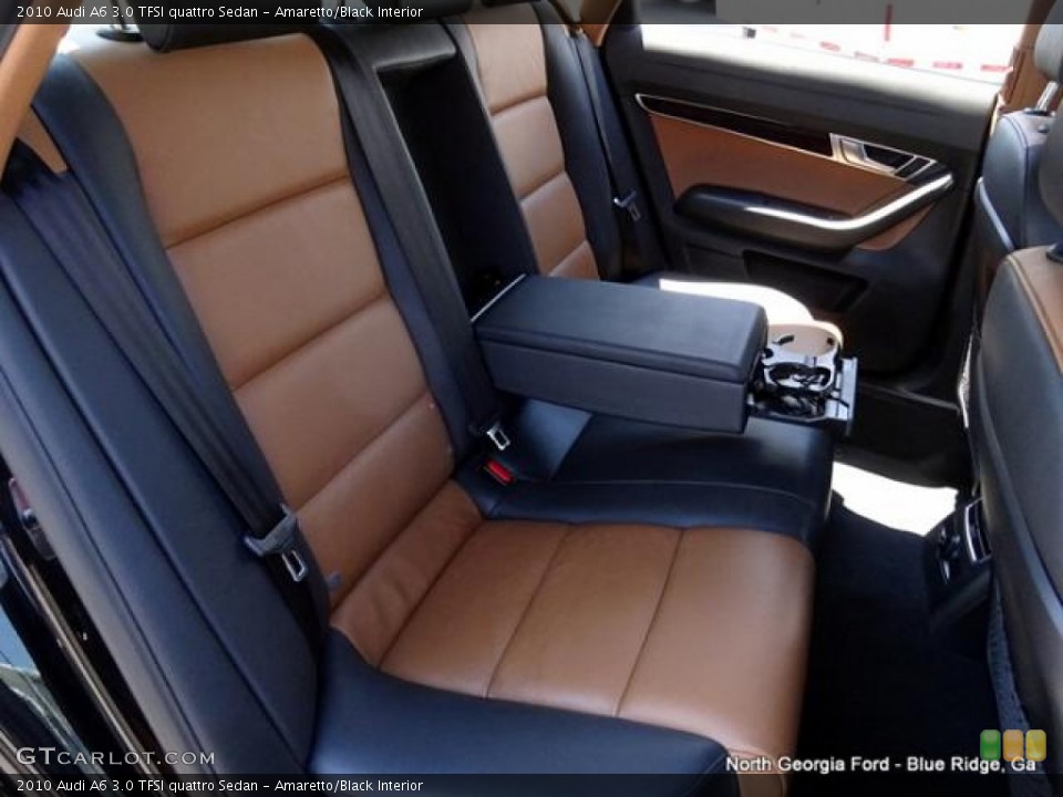 Amaretto/Black Interior Rear Seat for the 2010 Audi A6 3.0 TFSI quattro Sedan #106416536