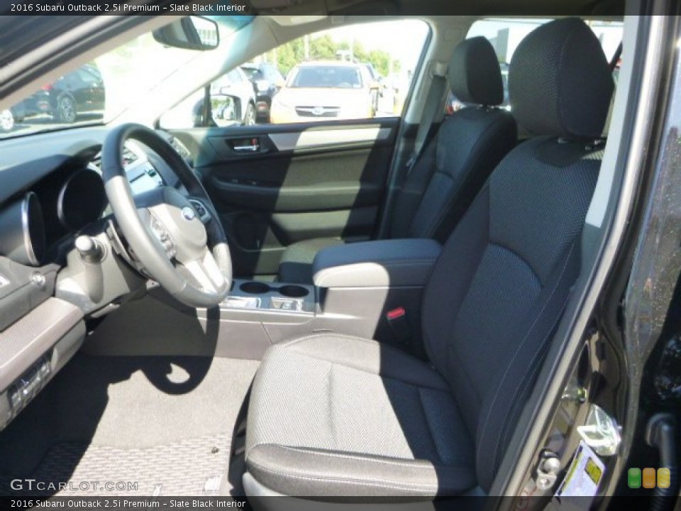 Slate Black Interior Photo for the 2016 Subaru Outback 2.5i Premium #106417841