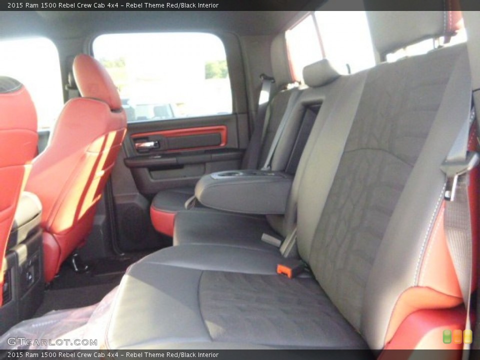 Rebel Theme Red/Black Interior Rear Seat for the 2015 Ram 1500 Rebel Crew Cab 4x4 #106419036