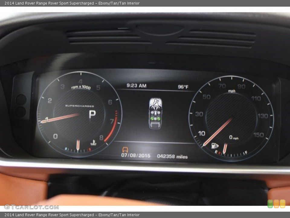 Ebony/Tan/Tan Interior Gauges for the 2014 Land Rover Range Rover Sport Supercharged #106421846