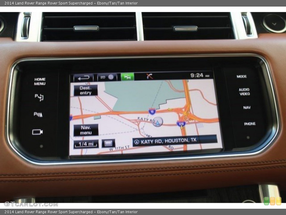 Ebony/Tan/Tan Interior Navigation for the 2014 Land Rover Range Rover Sport Supercharged #106421891